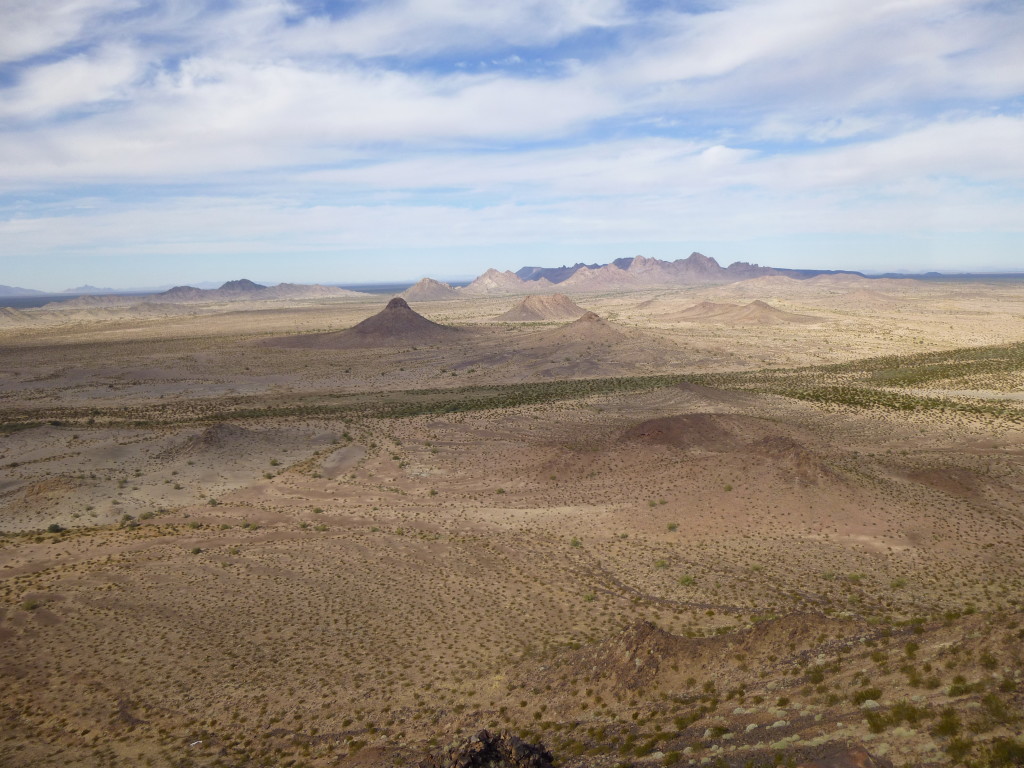 The view northwest from Red Point