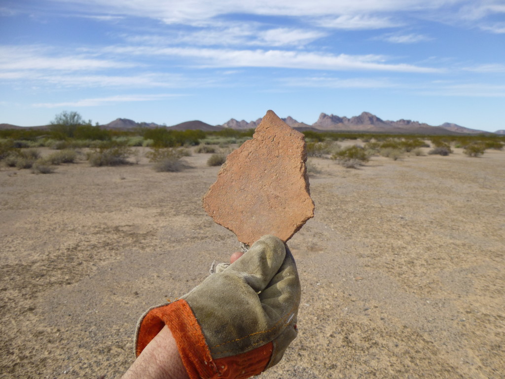 A piece of pottery