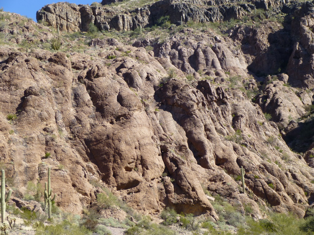 Strange rock formation