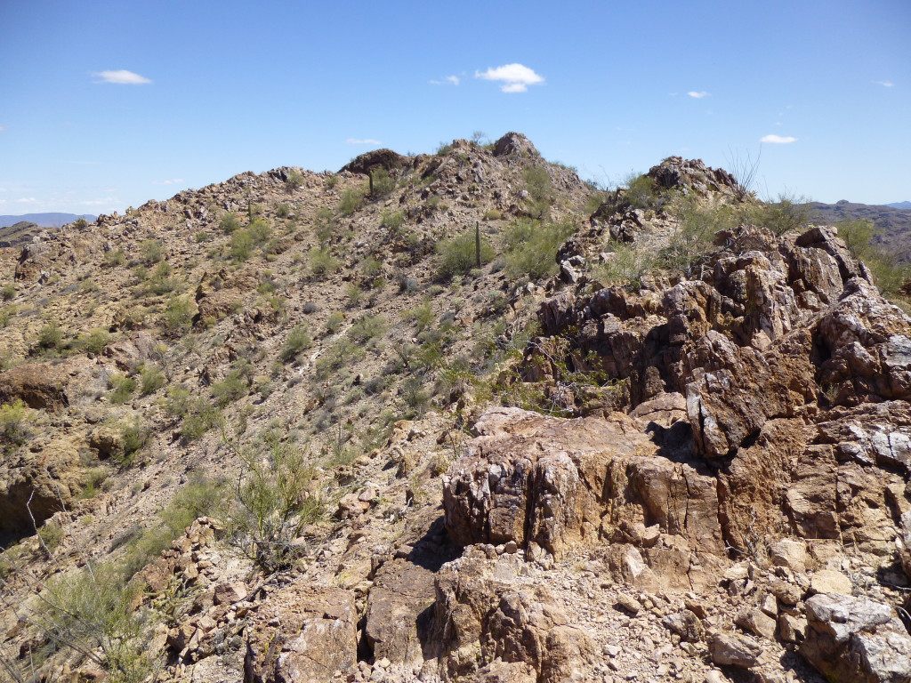 Starting along the ridge