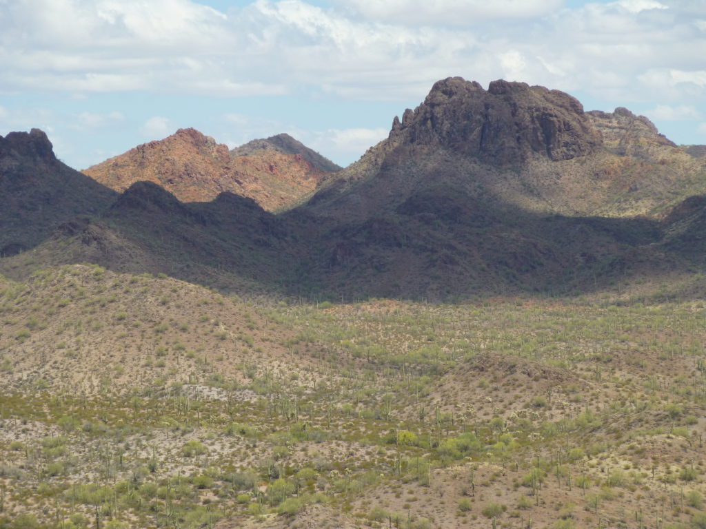 A telephoto shot of the mysterious peak as seen from the west