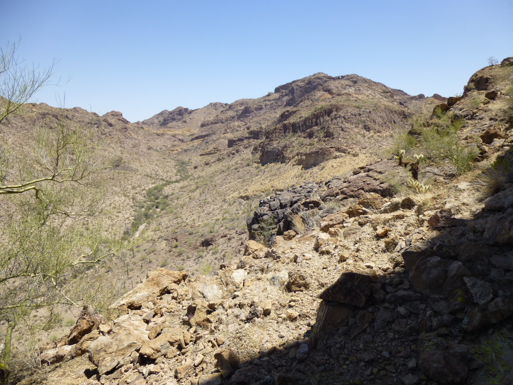 The smugglers' route up the valley