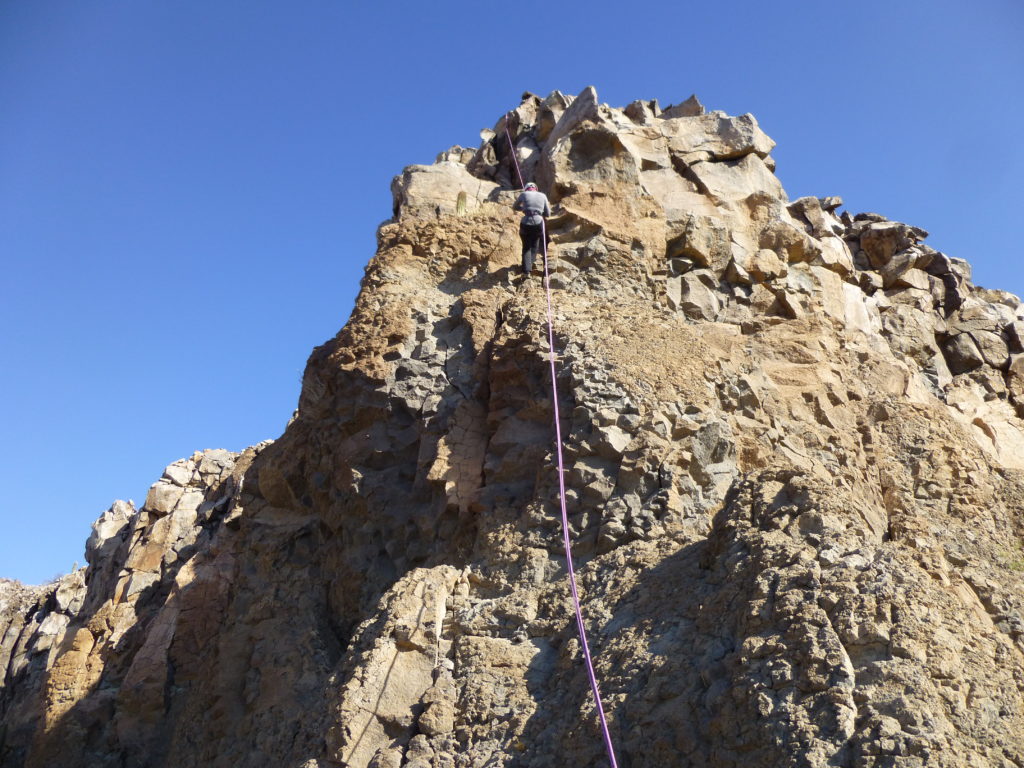 Tamika rappeling