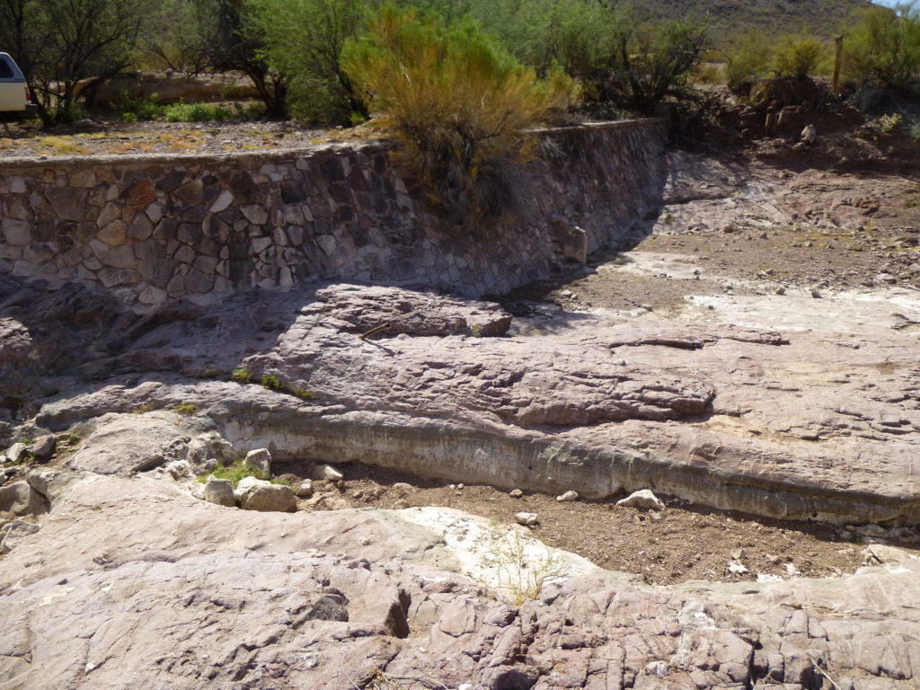 The beautiful rock dam.