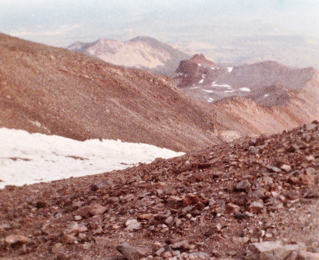 Looking south from Helen Lake, back the way I'd come up.