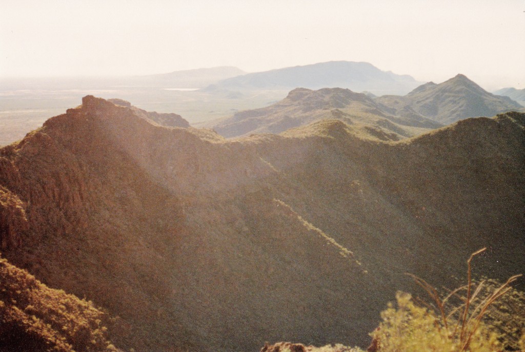 Southeast along the Sierra de Santa Rosa