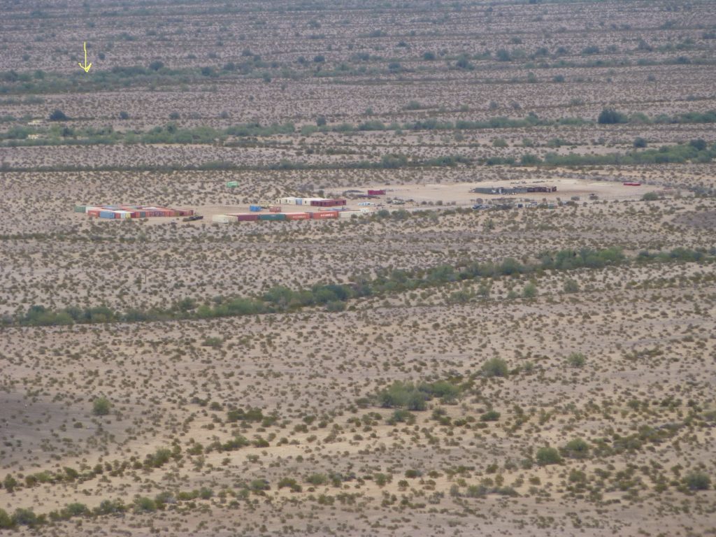 Looking east to Sauceda Wash