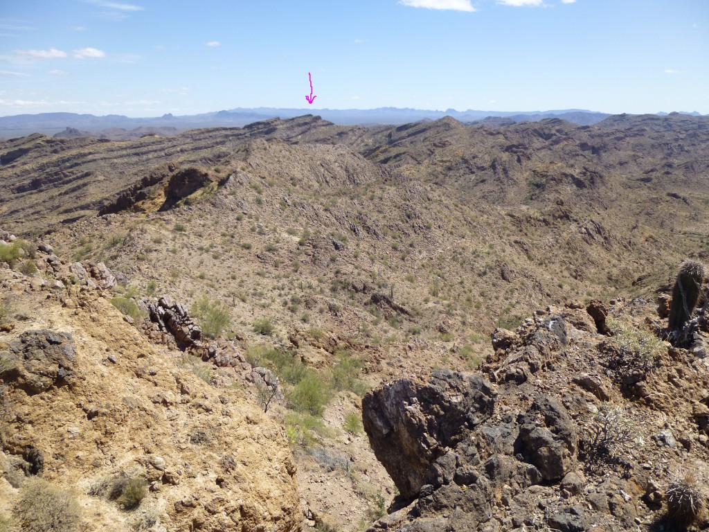 A view all the way over to Peak 2430