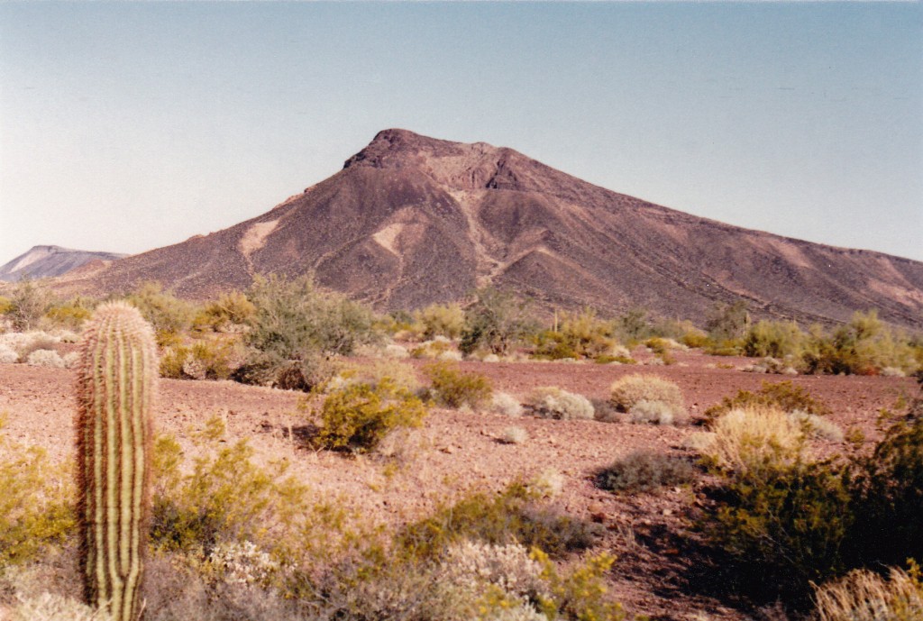 Looking northwest to Eagle Benchmark, the range high point