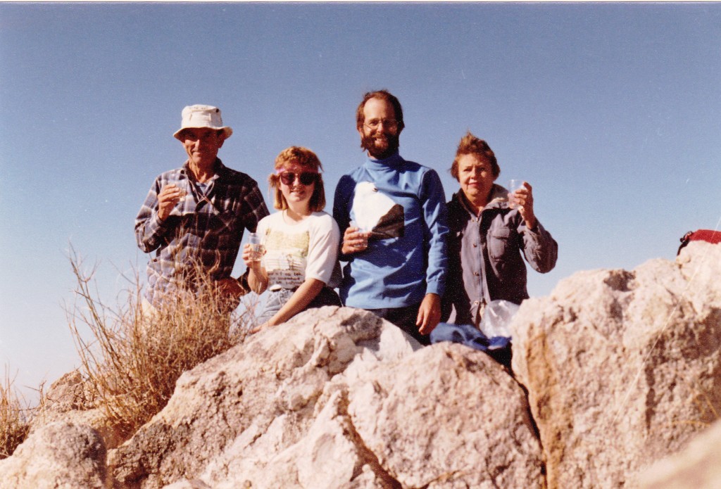 final pk of 193 AZ ranges l to r Gordon MacLeod, Susan, Doug, Barbara Lilley, celebrating with champagne